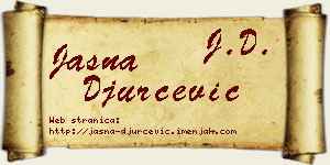 Jasna Đurčević vizit kartica